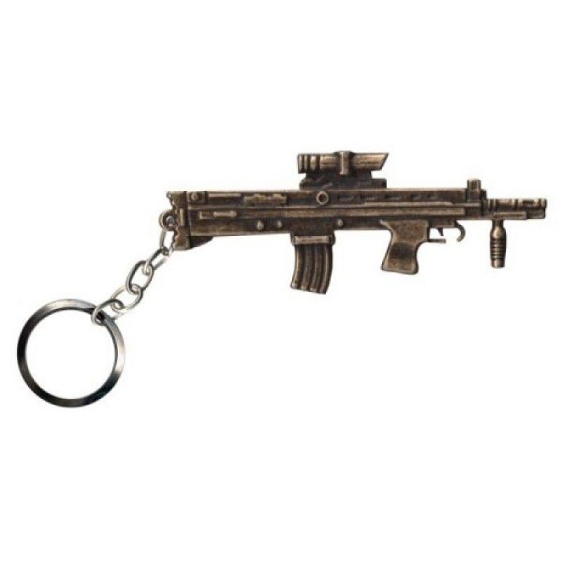 Chaveiro Bélica Militar Bullpup Ouro Velho