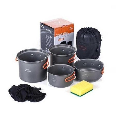 Kit de Panelas Naturehike 4 pecas Mountain Cook