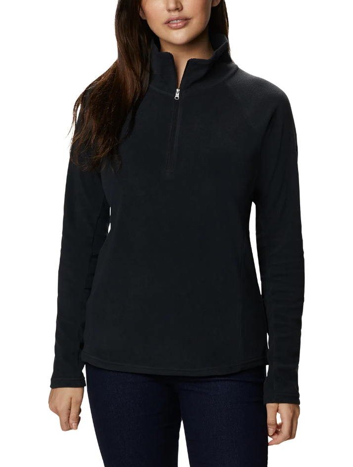 Blusão Fleece Columbia Glacial IV Meio Zíper Fem - Preto