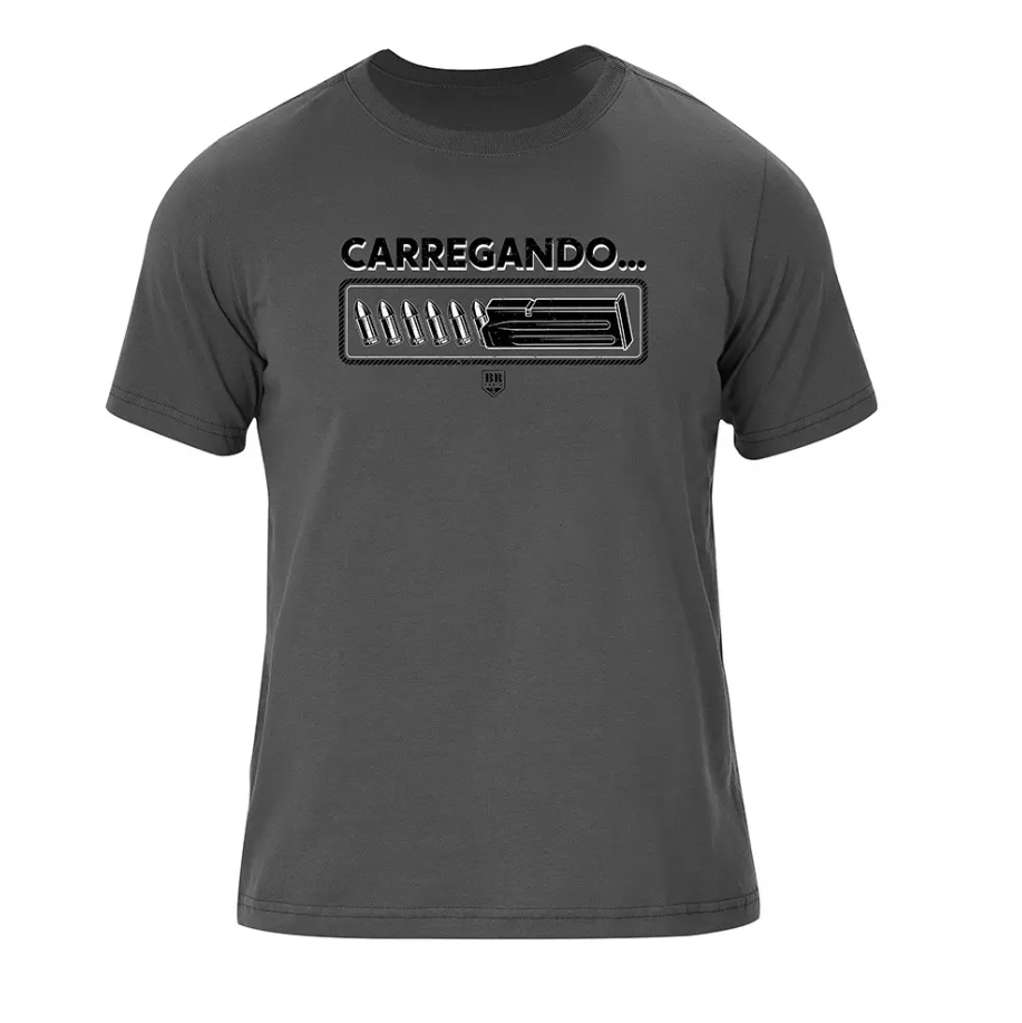 Camiseta Br Force Carregando - Cinza