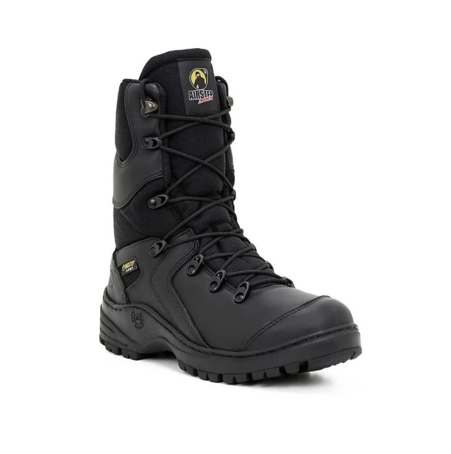   Coturno Militar Airstep Black Squad 8990  Hidrofugado - Preto