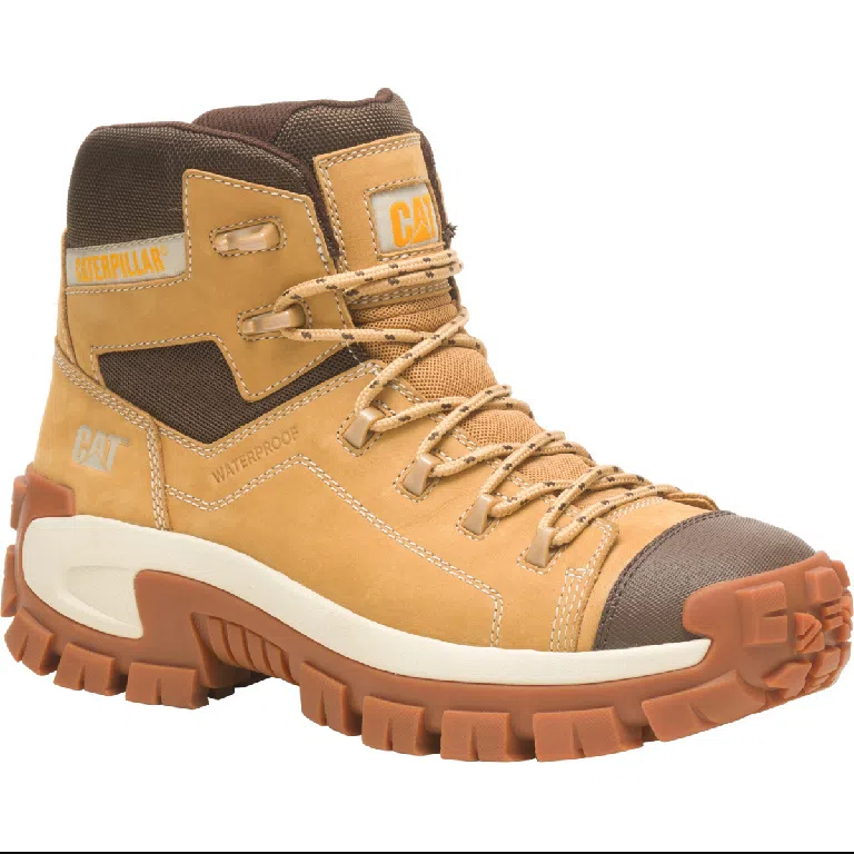 Bota Caterpillar Invader Hiker Impermeável Masc - Amarelo