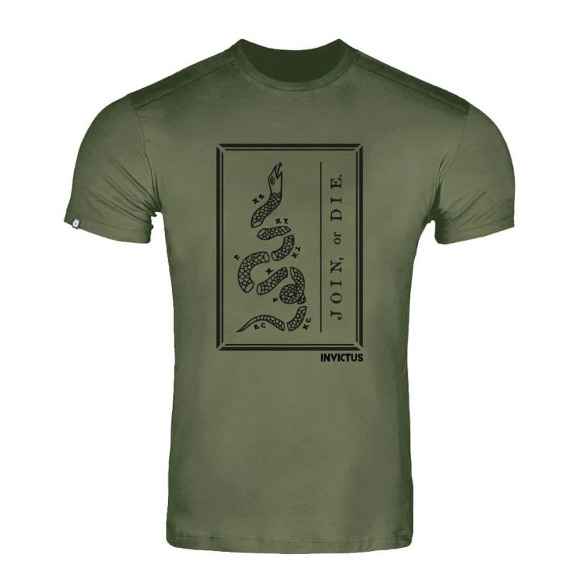 Camiseta Invictus Concept Join Or Die Masc - Verde