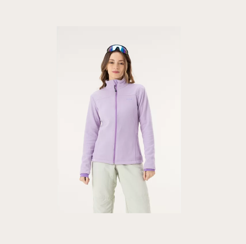 Jaqueta Fleece Alpen Feminina Minimal - Roxo Lavanda