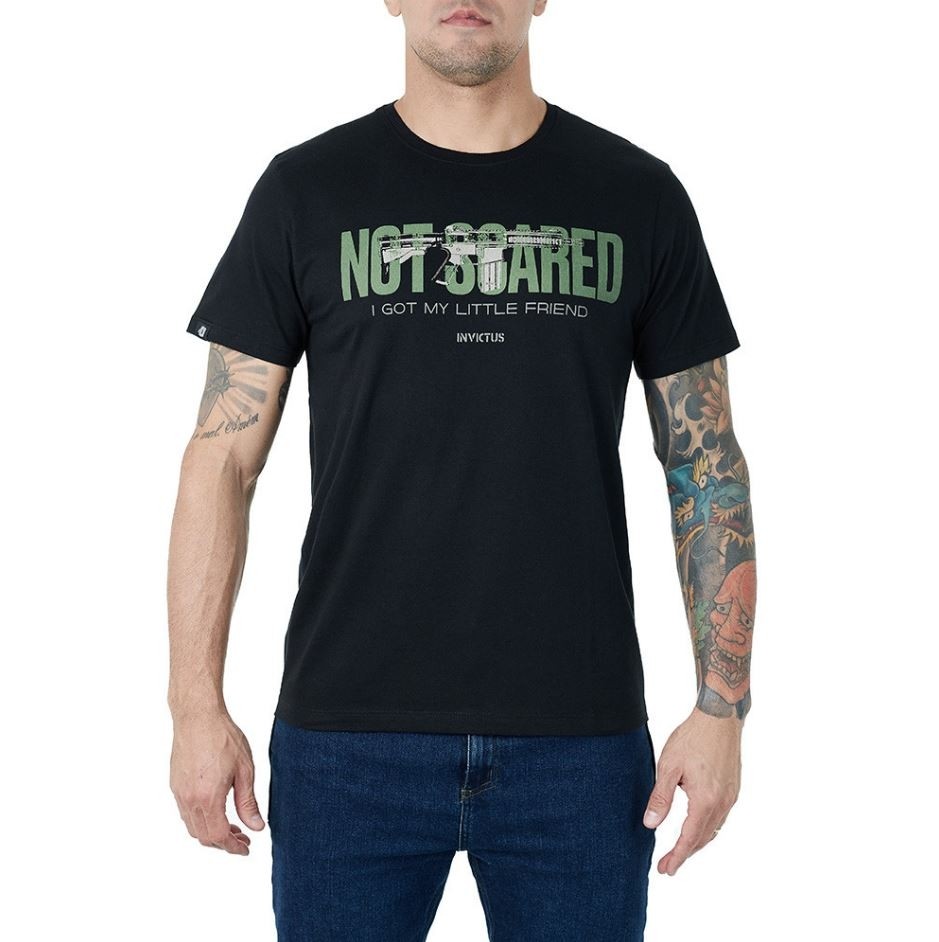 Camiseta Invictus Concept Not Scared - Preto