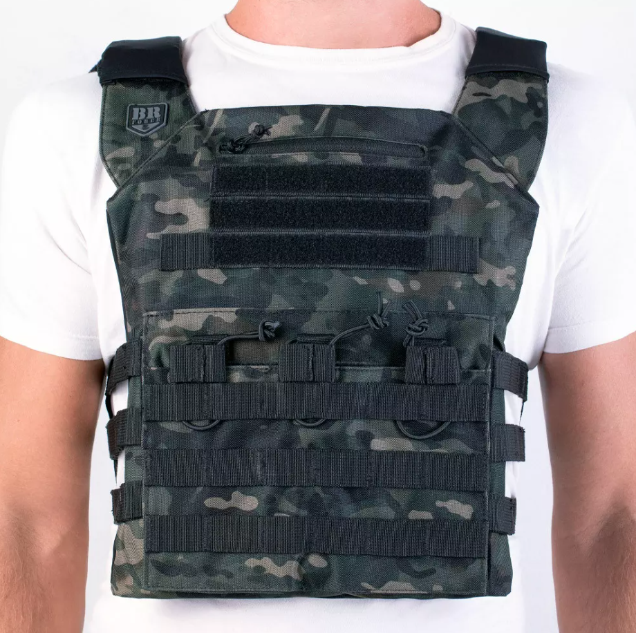 Capa de Colete BR Force Plate Couraça - Multicam Black