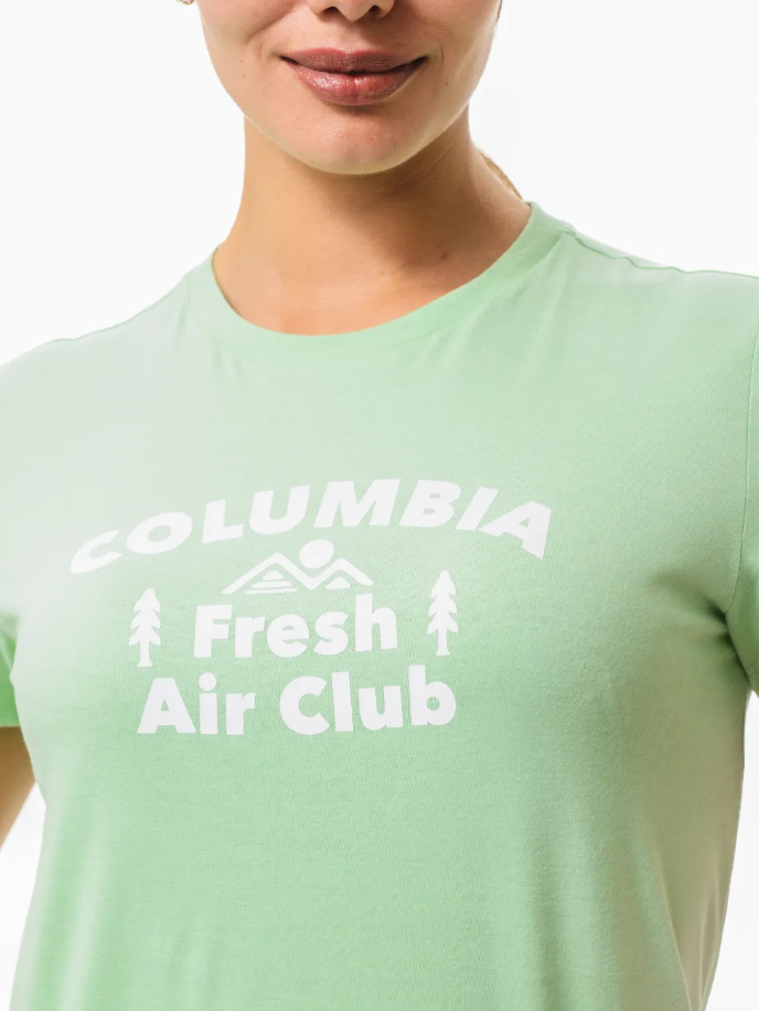 Camiseta Columbia Outdoors Club Fem - Verde