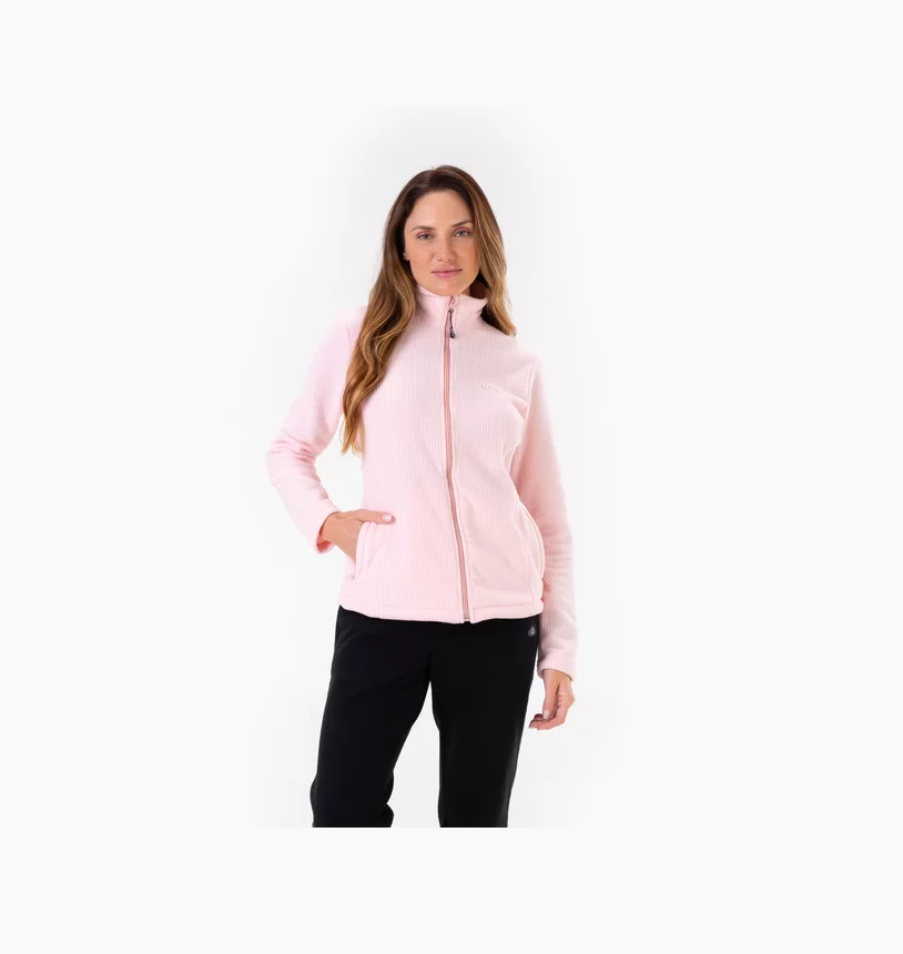 Jaqueta Fleece Alpen Feminina Chance - Rosa Bebê