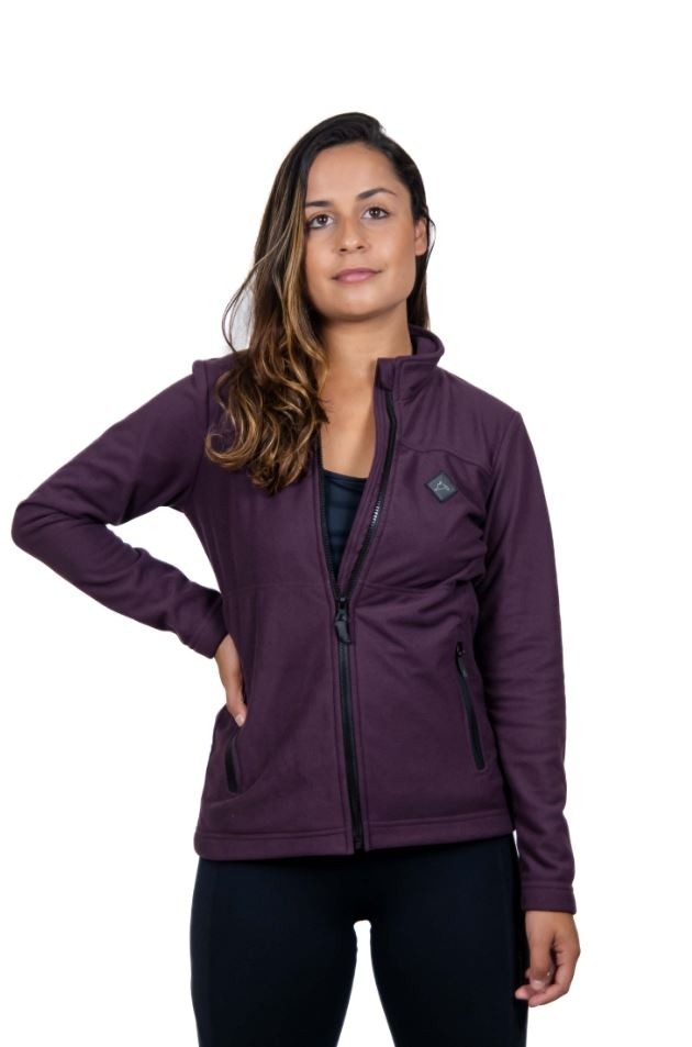 Jaqueta Fleece Conquista Glaciar Fem -  Roxo