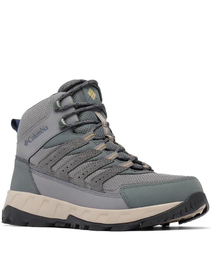 Bota Columbia Strata Trail Mid Impermeável Masc - Cinza